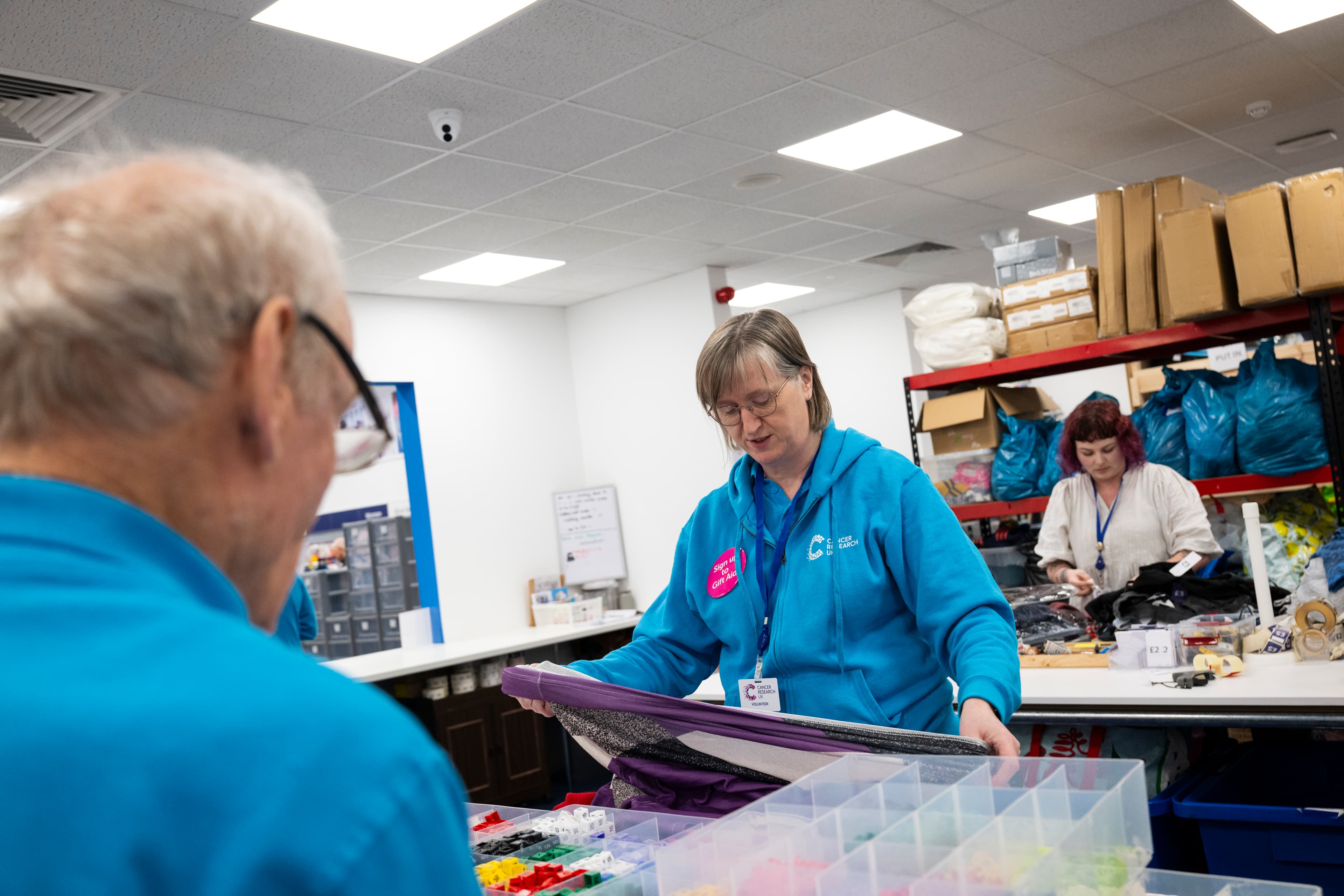 Volunteers at the Cancer Research UK, Norwich shop.
