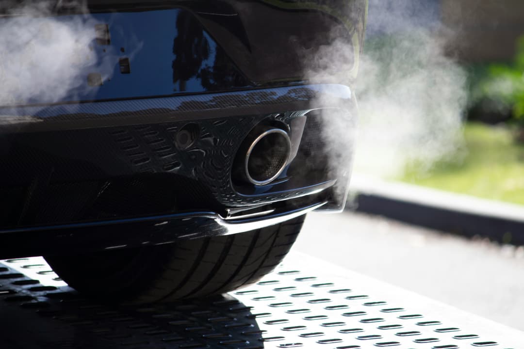 Image of a car exhaust smoke.