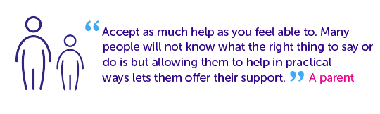 Quotes from parents - accept help.