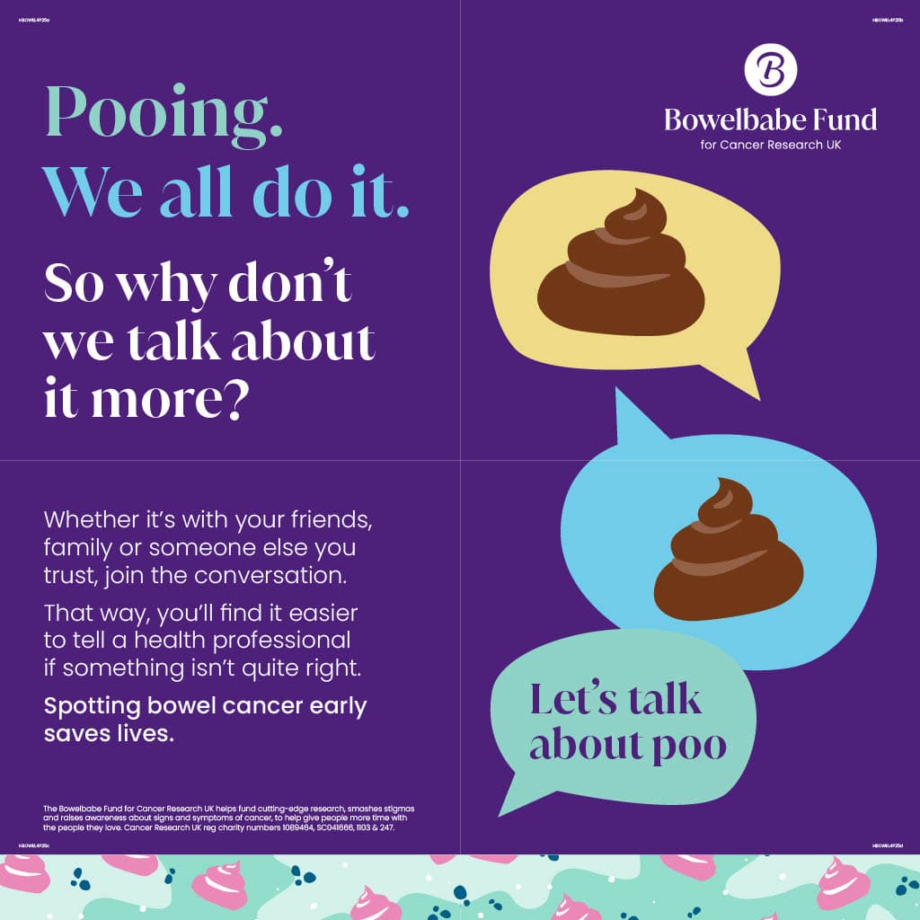 A Bowelbabe Fund for Cancer Research UK leaflet.