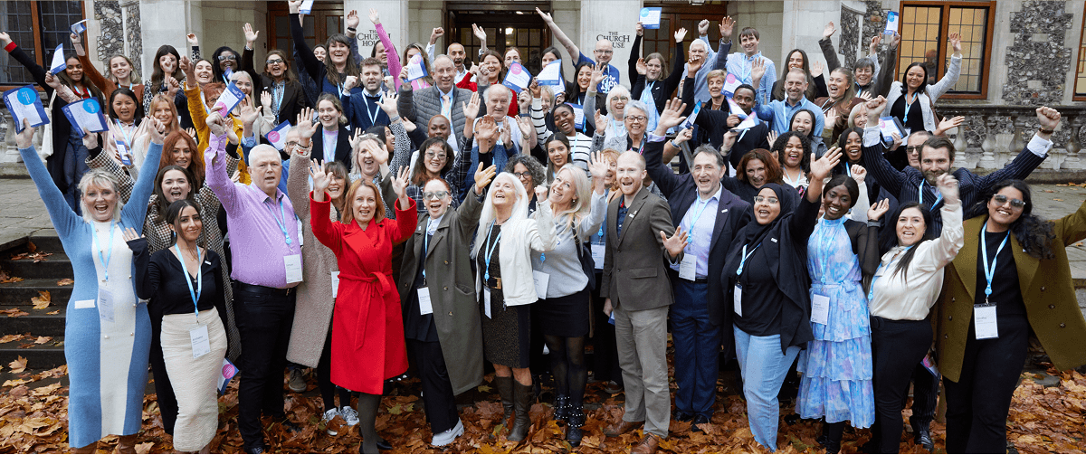 A photo of Campaign Ambassadors at Parliament Day.