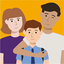 An illustration of a family.