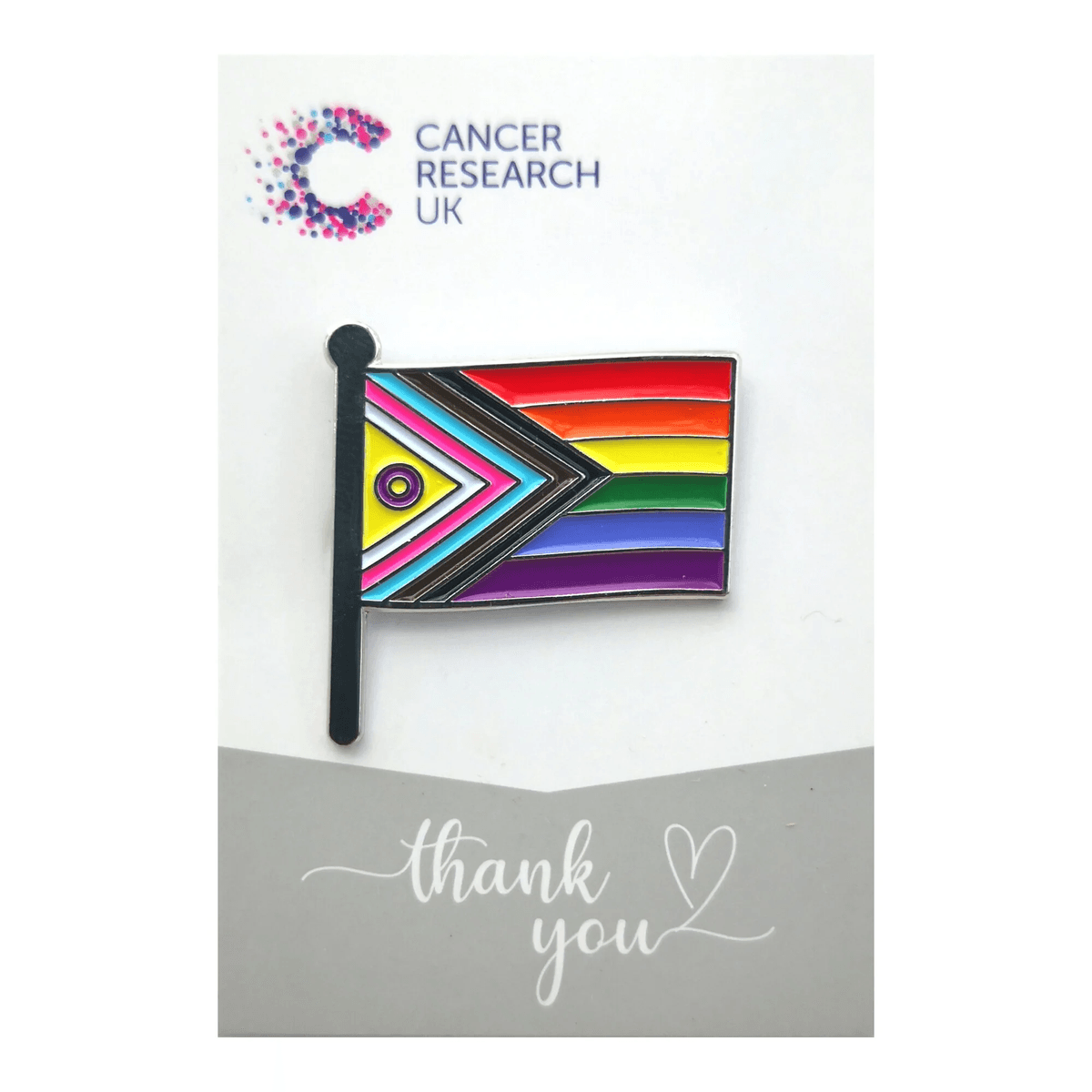 A pin of the Intersex-Inclusive Pride Flag.