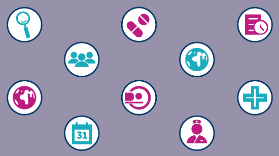 ICBP icons for use on Health Professionals webpages.