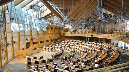 Photo of scottish parliament building.