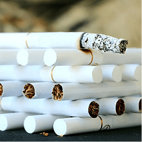 A photo of cigarettes.