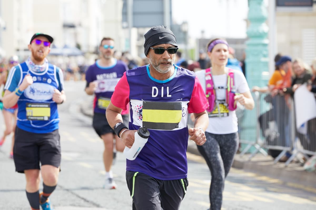 Man running 10k.