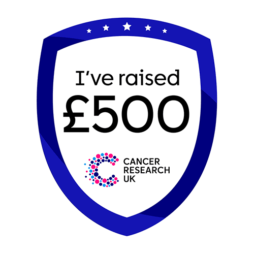 I've raised £500 blue shield badge.