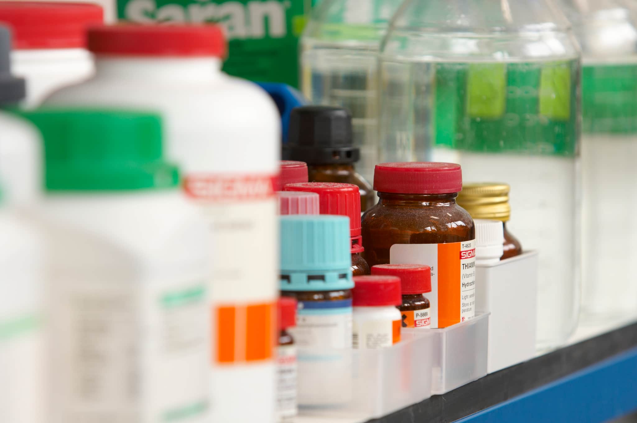 Lab equipment- Plastic containers.