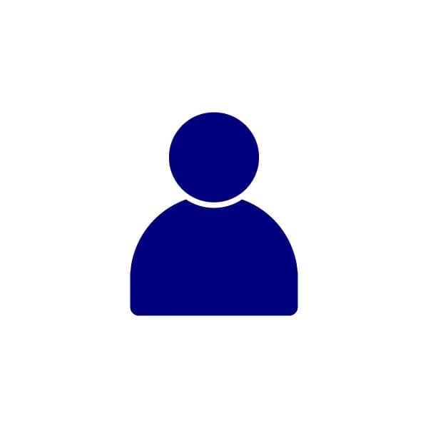 Head and shoulders icon navy.